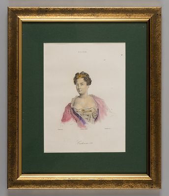 Панье Ж.-Э. (гравер), Вернье (по рисунку). Императрица Екатерина I. 1830-е гг. Гравюра на стали 