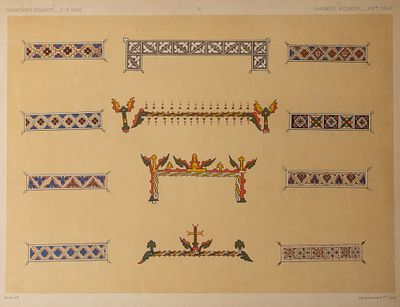Византийский орнамент X-XI века. Художественно-промышленный музеум в Москве. 1870-е гг. Бумага 