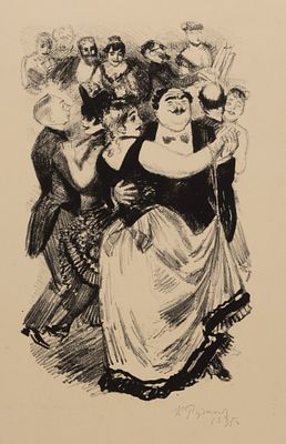 [С друзьями-художниками В. Успенским и Н. Тырсой] Рудаков К. И. Иллюстрация к новелле Ги де 