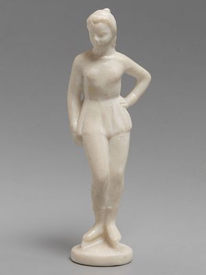 [Советский пластик] Статуэтка. Фигуристка. ФХИ (фабрика художественных изделий) г. Москва. 1960-е. 