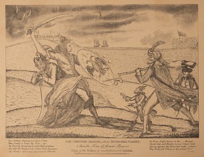 [Из коллекций художника Ю. П. Великанова] Христианская амазонка и ее неуязвимая цель. 