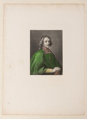 Портрет писателя Франсуа Фенелона. Середина XIX века. Бумага, гравюра на стали, акварель. 