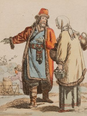 Грассе С.-С. Ж. (под руководством), Лабрусс (по рисунку) Крестьянин и крестьянка из 