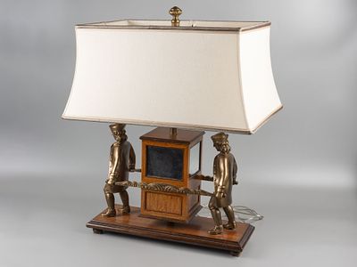 Theodore Alexander. Лампа. Променад. США, 2000-е. Дерево, бронза. Размер 53х35х65 см. Следы 