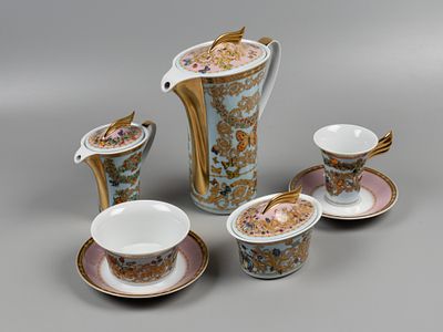 Versace. Часть сервиза. 7 предм. Сад Версаче. Розенталь. Германия, 2000-е. Фарфор, печать 