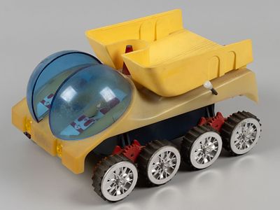 Луноход-вездеход. БАМ. Механическая игрушка с эл. двигателем. Norma, Советская Эстония, 1980-е. 