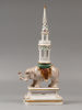 Индийский слон. Статуэтка. Фарфор Meissen. 1910 г. Редкая статуэтка Мейсен с юбилейным клеймом Изображение - 1
