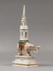 Индийский слон. Статуэтка. Фарфор Meissen. 1910 г. Редкая статуэтка Мейсен с юбилейным клеймом Изображение - 2