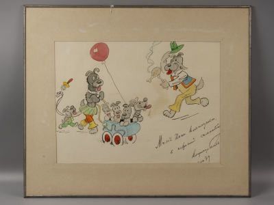 Гальба (Гальберштадт) Владимир Александрович (1908–1984) - Владимир Гальба. Карикатура Рисунок №2. 