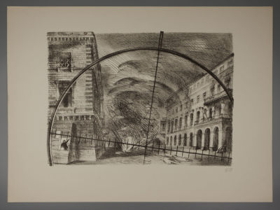 Тамбовцев Виталий Витальевич (1930–1997) - Война. Литография. 1987. Тамбовцев, В. В. Война. 