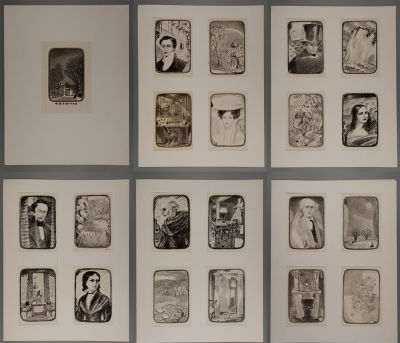 Тамбовцев Виталий Витальевич (1930–1997) - 21 шт. "Тютчев Ф.И. 1803–1873". Серия литографий. 