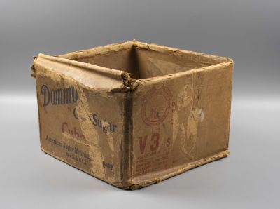 Лендлиз Коробка из-под кубинского тростникового сахара. США 1940-х гг. Domino cane sugar. 