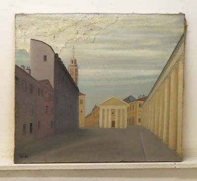 Лукка В. Гостиный двор. 1980. Холст, масло. Размер 54х62 см. Валерий Лукка — советский и 