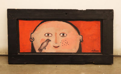 Лубнин Г. Весна. 2007. Фанера, масло. Размер 29,5х56,5 см. Гавриил Лубнин — легендарный 