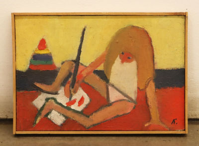 Лубнин Г. Племяшка. 2007. Холст, масло. Размер 19,5х28, 5 см. Гавриил Лубнин — легендарный 