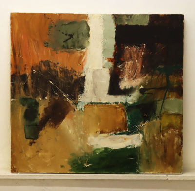 Денисов С. Без названия. 1992. Холст, масло. Размер 65х70 см. Сергей Денисов родился в Перми в 