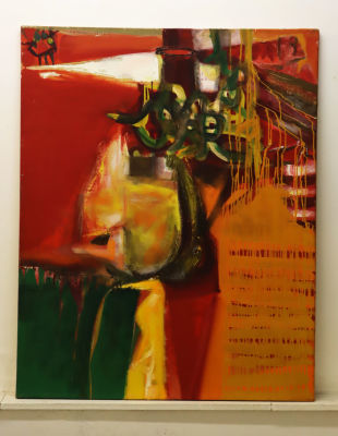 Шаповалов Б. Композиция. 1997. Холст, масло. Размер 100х80 см. Борис Шаповалов – родился 1952 