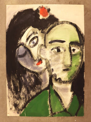 Левинский А. Без названия. 1996. Бумага, гуашь. Размер 60х41 см. Алексей Левинский (р. 1947) — 