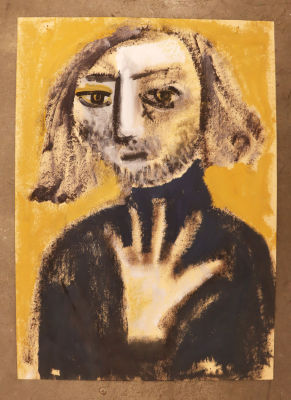 Левинский А. Без названия. 1997. Бумага, гуашь. Размер 58,5х41,5 см. Алексей Левинский (р. 