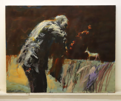 Тишин И. Без названия. 2015. Холст, масло. Размер 80,5х100 см. Игорь Тишин родился в 1958 году 