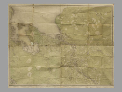 Карта Европейской России. Столичный. Губернский и Областной. Уездный и Окружной. 1918. Размер 