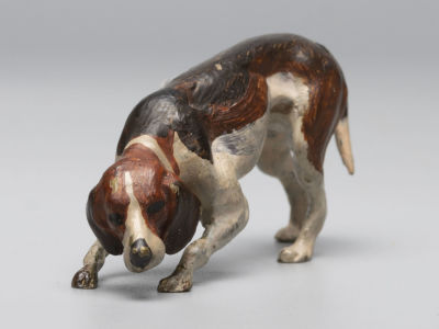 Венская бронза. Большая легавая, след. Австрия. Высота 32 мм. Начало ХХ в. Хорошее состояние.