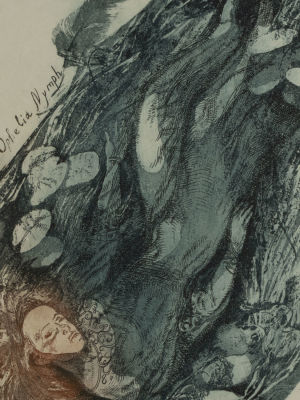 Аврамова К. Моя любовь к тебе подобна лютне. 2010. Офорт. Размер изображения 17х12 см. Размер 