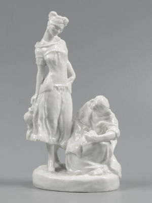 Авт. Данько Н. Гадалка (Цыганка). Статуэтка. Фарфор ГФЗ-ЛФЗ. 1920-е гг. Автор статуэтки 