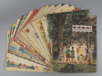 [Булатов и Васильев] Подборка из 17 номеров &laquo;Мурзилки&raquo; с рисунками Э. Булатова и О. Васильева 