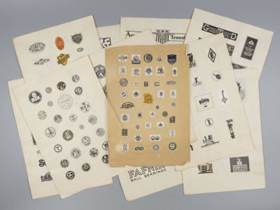 [Коллекция художника С. Тарасова] Торговые марки Западной Европы и Америки. 1930-е гг. 15 листов. 