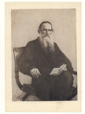 Блокада. Худ. И. Е. Репин. Портрет Л. Н. Толстого. Гдалин 679. 4485 Издание Государственного 