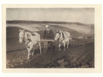 Блокада. Худ. И. Е. Репин. Л. Н. Толстой на пашне. Гдалин 689. 4486 Издание Государственного 