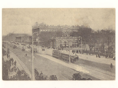 Ленинград. Проспект 25-го Октября и Музей города. Довоенная открытка. 4609 №40- Изд. А. Кононов 