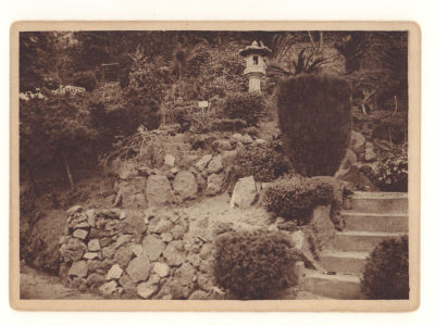 Кавказ. Батум. №15. Ботанический сад. Уголок в японском отделе. Довоенная открытка. 4646 