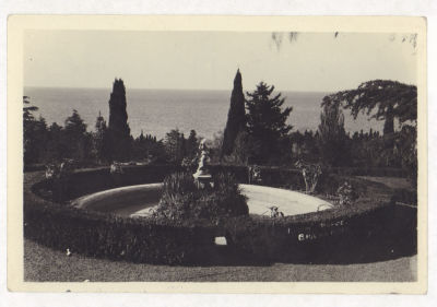 Крым. Форос. Вид на море. Довоенная фотооткрытка. 2062 Учебно-производ. мастерская О.Д.Д. 