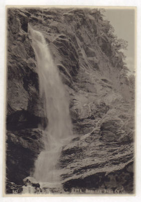 Крым. Ялта. Водопад Учан-Су. Довоенная фотооткрытка. 2079 Фото Сокорнова. Изд. 