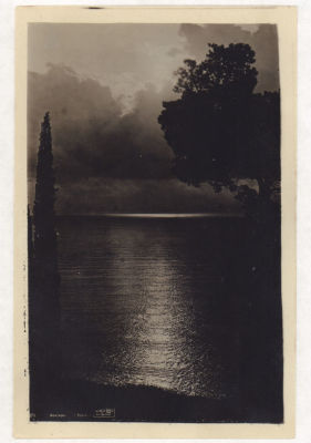 Крым. Ноктюрн. Ночь. Довоенная фотооткрытка. 2080 Фото В.Сокорнова. Изд. Крымгосиздатторга 