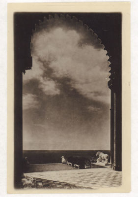 Крым. Алупка. Альгамбра. Довоенная фотооткрытка. 2081 Фото В.Сокорнова. Изд. Крымгосиздатторга 