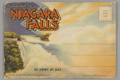 Souvenir of Niagara Falls (Сувенир с Ниагарского водопада.). Сувенирный буклет с 20-ю цветными 