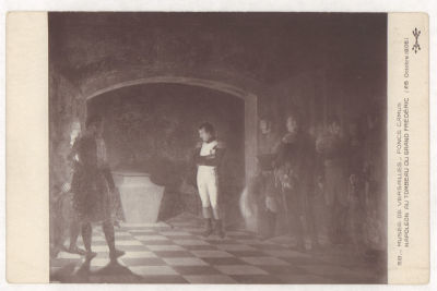 Камю. Наполеон у могилы Фридриха Великого. Живопись. Открытка. Начало ХХ в. 2290 Музей Версаля. 