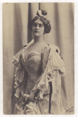 Лина Кавальери. Оперная певица. Фотомодель. Мода. Наряды. Фотооткрытка. Начало ХХ в. 2320 