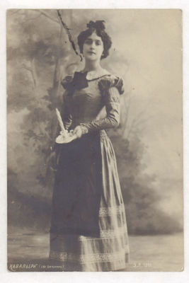 Лина Кавальери. Опера "Евгений Онегин". Фотооткрытка. Начало ХХ в. 2324 Э.Л. 1306. Размеры 9 