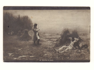 Наполеон на часах. 128. Живопись. Открытка. Начало ХХ в. 4262 Размеры 13,9х9,0 см. Имеется 