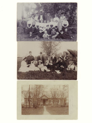 Зимитицы Ленобласть. Эстонская школа и дачники 3 Фотооткрытки Начало ХХ в. 3 фотографические 