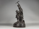 Ск. Лансере. "Казаки, уходящие от погони". Чугун, литье Касли 1908 г. Автор модели Лансере. Изображение - 2
