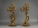 Канделябры парные (2 шт.) Бронза, позолота. Западная Европа. XIX в. Размер 46,5х31,5х20 см. Изображение - 1