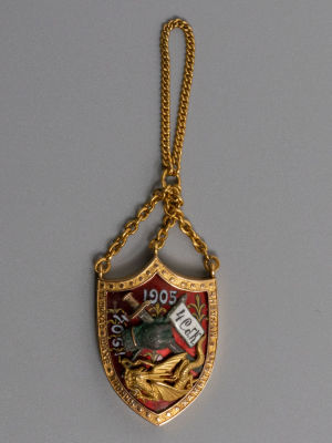 [Русско-японская война] Жетон 4-го Сибирского стрелкового корпуса, 1905 г. Золото, 56 пр. Размер 