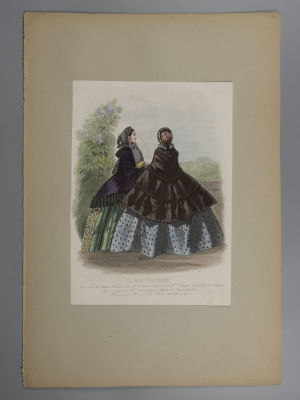 Гравюра из журнала &laquo;Les modes parisienne&raquo;. Париж. Середина XIX в. №789. Размер 44х30,5 см. 