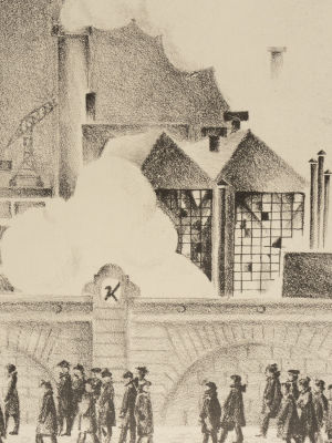 Николаев. Кировский завод. 1970-е гг. Литография. Размер изображения 31,5х23,5 см. Размер листа 