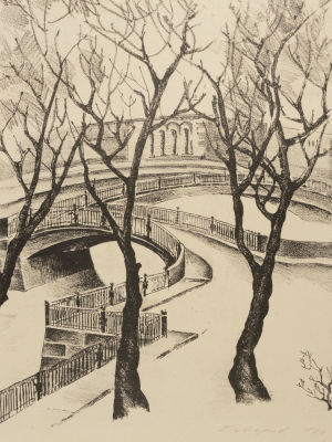 Дидирев. Крюков канал, Ленинград. 1970-е гг. Литография. Размер изображения 29х24,5 см. Размер 